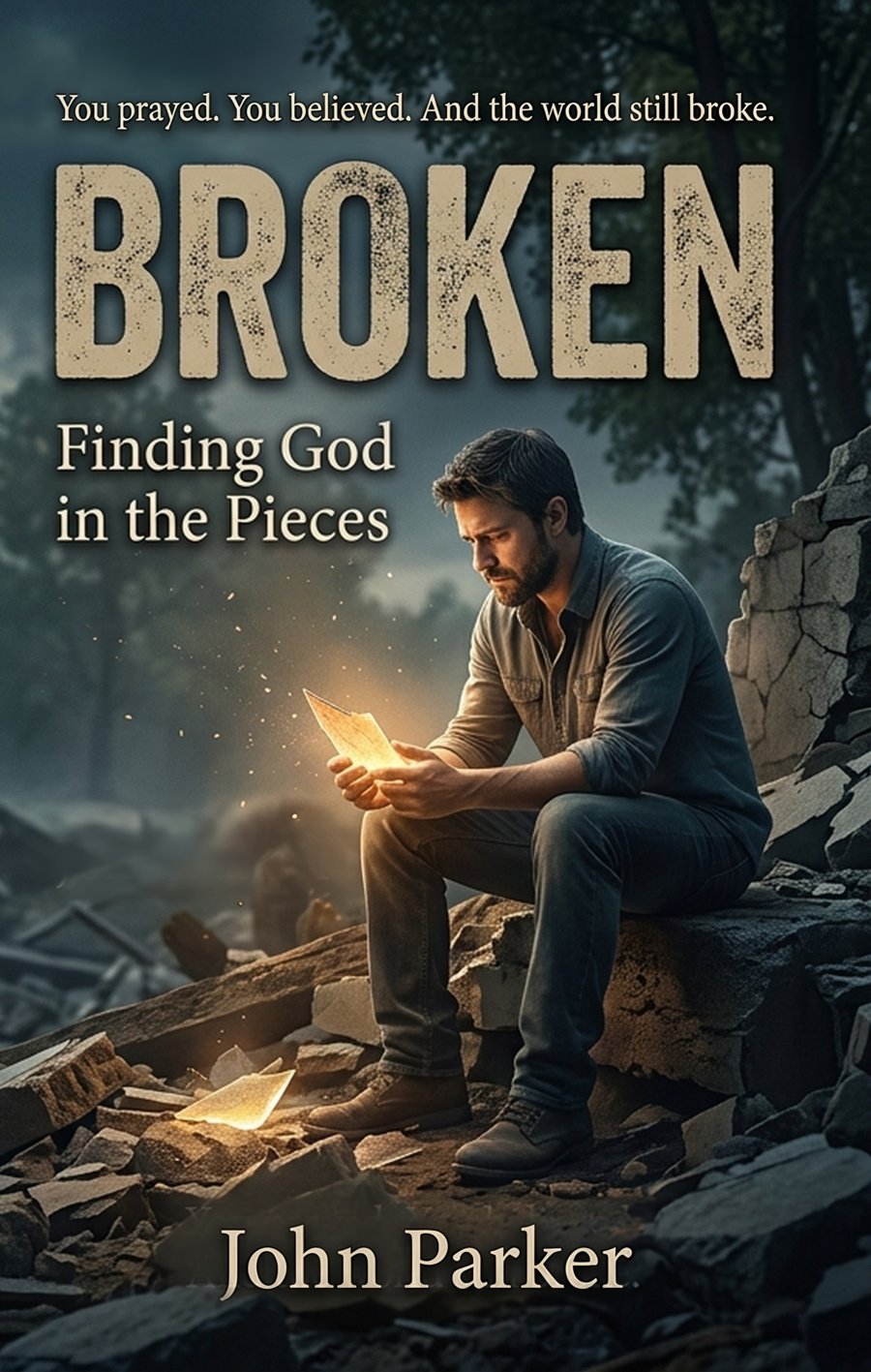 Cover of Broken: Finding God in the Pieces by John Parker